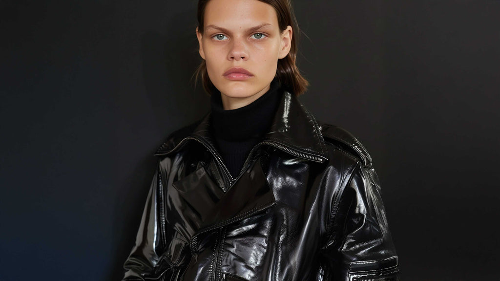 Black leather jacket
